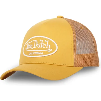 Boné trucker amarelo ajustável LOF B09 da Von Dutch