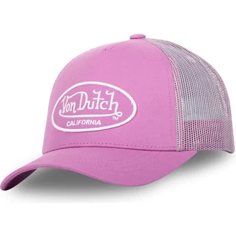 Boné trucker rosa ajustável LOF B13 da Von Dutch