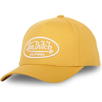 Boné curvo amarelo ajustável LOF C09 da Von Dutch