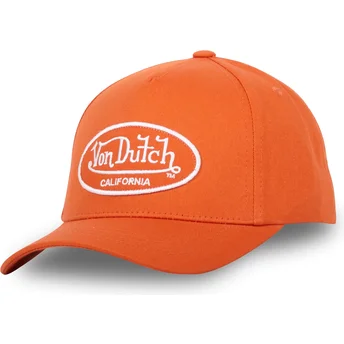 Boné curvo laranja ajustável LOF C11 da Von Dutch