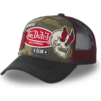 Boné trucker camuflagem PATCHES01 da Von Dutch