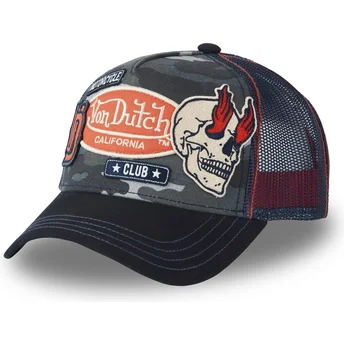 Boné trucker camuflagem PATCHES02 da Von Dutch