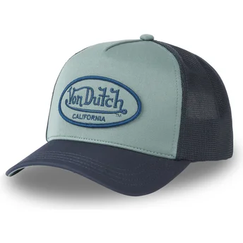 Boné trucker verde e azul NAMI da Von Dutch