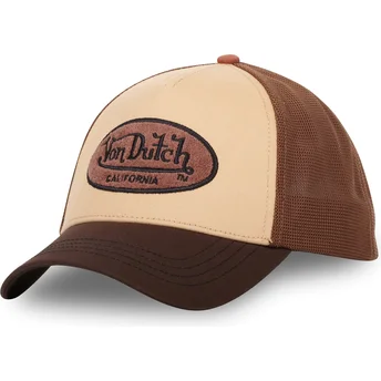 Boné trucker castanho TERRYLOG01 da Von Dutch
