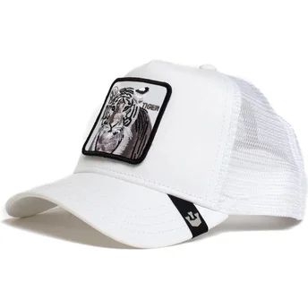 Boné trucker branco tigre Silver Tiger da Goorin Bros.