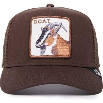 Boné trucker castanho cabra The GOAT The Farm da Goorin Bros.