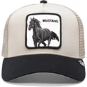 bone-trucker-bege-e-preto-cavalo-the-mustang-the-farm-da-goorin-bros