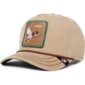 bone-curvo-bege-snapback-pato-luckyduck-canvas-the-farm-da-goorin-bros