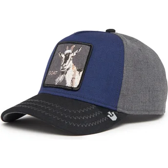 Boné curvo azul marinho snapback cabra Goat Field 100 All Season Wool The Farm da Goorin Bros.