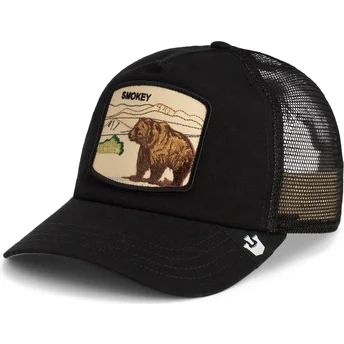 Boné trucker preto urso Smokey Camp Crasher Park Range The Farm da Goorin Bros.