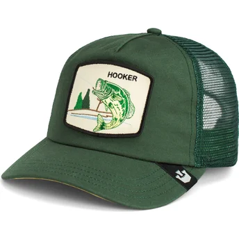 Boné trucker verde peixe Hooker Large Mouth Park Range The Farm da Goorin Bros.