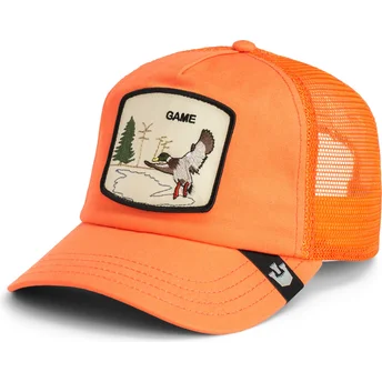 Boné trucker laranja pato Game Maybe Park Range The Farm da Goorin Bros.