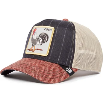 Boné trucker multicolor galo Cock Moon Rooster UK Plaid The Farm da Goorin Bros.