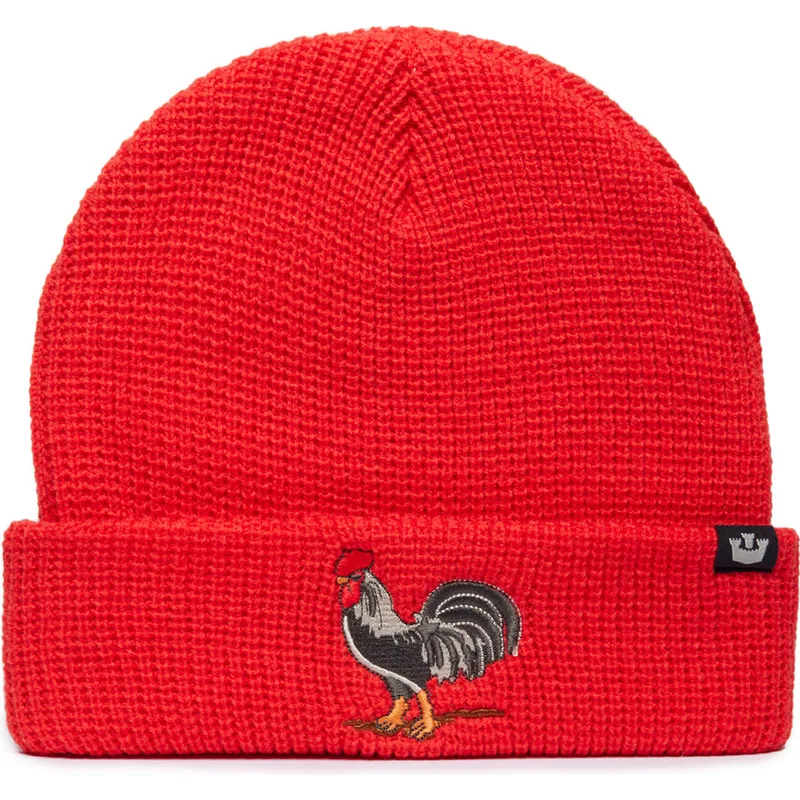 gorro-vermelho-galo-ribbedrooster-classic-knit-the-farm-da-goorin-bros