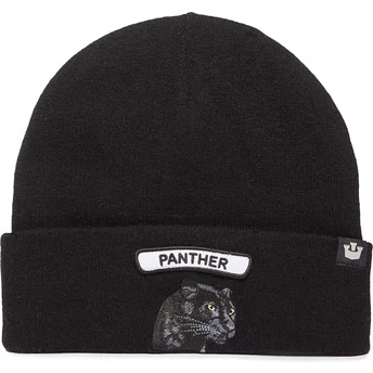 Gorro preto pantera Soft Rock Panther Classic Knit The Farm da Goorin Bros.