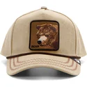 bone-curvo-castanho-claro-snapback-urso-bear-bareduck-canvas-the-farm-da-goorin-bros