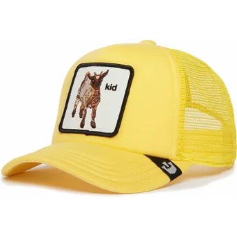 Boné trucker amarelo para criança cabra Kid Kid The Farm da Goorin Bros.