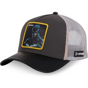 Boné trucker preto e cinza Batman REV DC Comics da Capslab