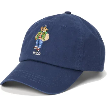 Boné curvo azul marinho ajustável Polo Bear Twill da Polo Ralph Lauren