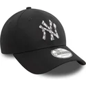 bone-curvo-preto-ajustavel-9forty-seasonal-infill-da-new-york-yankees-mlb-da-new-era