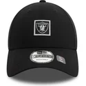 bone-curvo-preto-ajustavel-9forty-metallic-patch-da-las-vegas-raiders-nfl-da-new-era