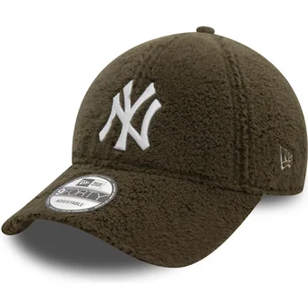 Boné curvo verde ajustável 9FORTY Borg da New York Yankees MLB da New Era