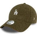 bone-curvo-verde-ajustavel-para-mulheres-9forty-borg-da-los-angeles-dodgers-mlb-da-new-era