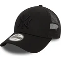 bone-trucker-preto-ajustavel-com-logo-preto-9forty-home-field-da-new-york-yankees-mlb-da-new-era