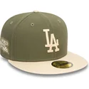 bone-plano-verde-e-bege-justo-59fifty-side-patch-da-los-angeles-dodgers-mlb-da-new-era