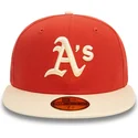 bone-plano-laranja-e-bege-justo-59fifty-side-patch-da-oakland-athletics-mlb-da-new-era