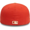 bone-plano-laranja-e-bege-justo-59fifty-side-patch-da-oakland-athletics-mlb-da-new-era