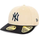 bone-curvo-bege-e-azul-marinho-justo-59fifty-low-profile-cord-da-new-york-yankees-mlb-da-new-era