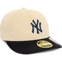 bone-curvo-bege-e-azul-marinho-justo-59fifty-low-profile-cord-da-new-york-yankees-mlb-da-new-era