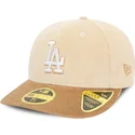 bone-curvo-bege-e-castanho-justo-59fifty-low-profile-cord-da-los-angeles-dodgers-mlb-da-new-era