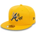 bone-plano-amarelo-justo-59fifty-icon-da-atlanta-braves-mlb-da-new-era