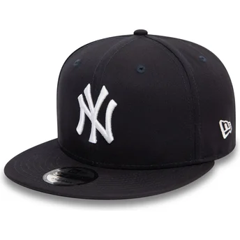 Boné plano azul marinho snapback 9FIFTY Team Colour da New York Yankees MLB da New Era