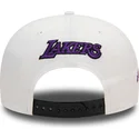 bone-plano-branco-e-preto-snapback-9fifty-white-crown-patch-da-los-angeles-lakers-nba-da-new-era