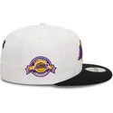 bone-plano-branco-e-preto-snapback-9fifty-white-crown-patch-da-los-angeles-lakers-nba-da-new-era