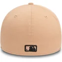 bone-curvo-bege-justo-com-logo-preto-39thirty-league-essential-da-new-york-yankees-mlb-da-new-era