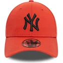 bone-curvo-laranja-justo-com-logo-preto-39thirty-league-essential-da-new-york-yankees-mlb-da-new-era