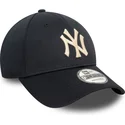 bone-curvo-azul-marinho-ajustavel-9forty-pivot-knit-da-new-york-yankees-mlb-da-new-era