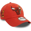 bone-curvo-laranja-ajustavel-9forty-flower-icon-da-chicago-bulls-nba-da-new-era