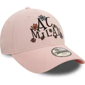 bone-curvo-rosa-ajustavel-para-crianca-9forty-needle-cord-da-ac-milan-serie-a-da-new-era