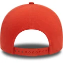 bone-curvo-laranja-snapback-com-logo-bege-9forty-e-frame-league-essential-da-new-york-yankees-mlb-da-new-era