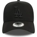 bone-curvo-preto-snapback-com-logo-preto-9forty-e-frame-monochrome-da-los-angeles-dodgers-mlb-da-new-era