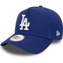 bone-curvo-azul-snapback-9forty-e-frame-patch-da-los-angeles-dodgers-mlb-da-new-era