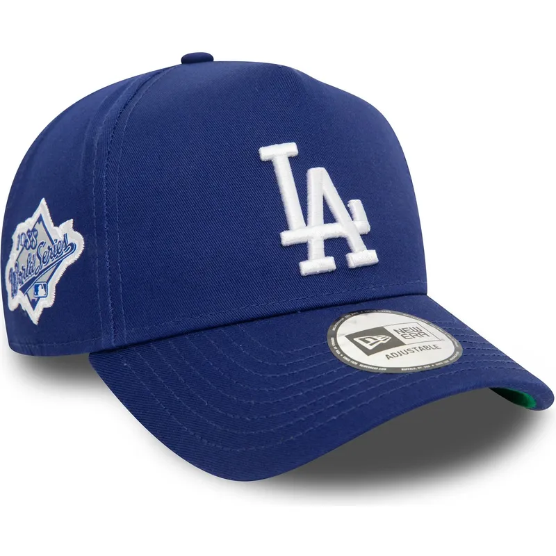 bone-curvo-azul-snapback-9forty-e-frame-patch-da-los-angeles-dodgers-mlb-da-new-era