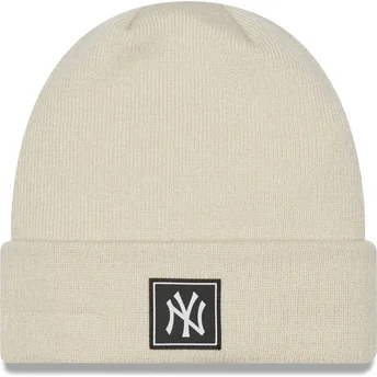 Gorro bege Team Cuff da New York Yankees MLB da New Era