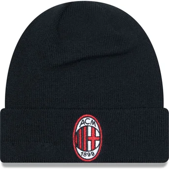 Gorro preto Core Cuff da AC Milan Serie A da New Era