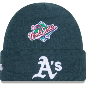 Gorro verde World Series Balaclava da Oakland Athletics MLB da New Era